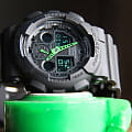 Casio Casio G-Shock GA-100C-1A3 электронные мужские часы часы крупный план черный циферблата