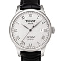 Tissot Tissot Le Locle Automatic T41.1.423.33 Le Locle Automatic T41142333 механические мужские часы белый циферблат, браслет кожаный — вид спереди