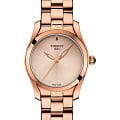 Tissot Tissot T-Wave T112.210.33.451.00 T Wave T1122103345100 кварцевые женские часы золотой циферблат, браслет  — вид спереди
