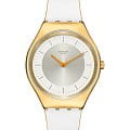 Swatch Swatch Skin Irony SYXG128  SYXG128 кварцевые женские часы белый циферблат, браслет кожаный — вид спереди