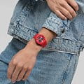 Оригинальные часы Swatch Swatch Chrono 42 Standard SUSR407 кварцевые калибр механизма  общий вид