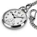 Hamilton Hamilton American Classic Railroad Pocket Watch Limited Edition H40819110, ventura швейцария мужские часы на браслете нержавеющая сталь боковой вид