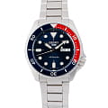 Seiko Seiko 5 Sports SRPD53K1 механические мужские часы часы крупный план синий циферблата