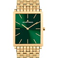 Jacques Lemans Jacques Lemans 1-2174N  1-2174N кварцевые женские часы  зеленый циферблат, браслет нержавеющая сталь с pvd-покрытием — вид спереди