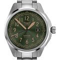 Aviator Aviator Airacobra V.1.38.0.329.5  V.1.38.0.329.5 кварцевые мужские часы зеленый циферблат, браслет нержавеющая сталь — вид спереди