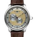 Zeppelin Zeppelin Friedrichshafen ZEP-85685  85685 механические мужские часы золотой циферблат, браслет кожаный — вид спереди