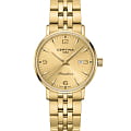 Certina Certina DS Caimano Lady C035.210.33.367.00 DS Caimano C0352103336700 кварцевые женские часы золотой циферблат, браслет нержавеющая сталь с pvd-покрытием — вид спереди