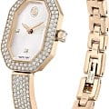 Swarovski Swarovski Dextera Bangle 5672987,  швейцария женские часы на браслете нержавеющая сталь с pvd-покрытием боковой вид