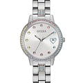 Guess Guess Dress GW0657L1  GW0657L1 кварцевые женские часы перламутровый циферблат, браслет нержавеющая сталь — вид спереди