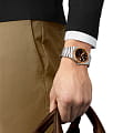 Tissot Tissot PRX Powermatic 80 Steel & 18k Gold T931.407.41.291.00  наручные мужские часы фото под углом.