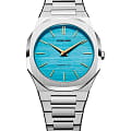 D1 Milano D1 Milano Ultra Thin UTBL17  UTBL17 кварцевые женские часы голубой циферблат, браслет нержавеющая сталь 316l — вид спереди