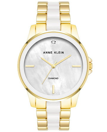Anne Klein Ceramic Diamond 4120WTGB