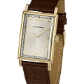Jacques Lemans Jacques Lemans N-201B  N-201B кварцевые мужские часы бежевый циферблат, браслет кожаный — вид спереди