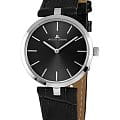 Jacques Lemans Jacques Lemans 1-2024A  1-2024A кварцевые женские часы черный циферблат, браслет кожаный — вид спереди