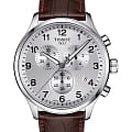 Tissot Tissot Chrono XL Classic T116.617.16.037.00 Chrono XL T1166171603700 кварцевые мужские часы  серебристый циферблат, браслет кожаный — вид спереди