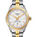 Tissot Tissot PR 100 Lady COSC T101.251.22.031.00 PR 100 T1012512203100 кварцевые женские часы белый циферблат, браслет сталь c pvd покрытием — вид спереди
