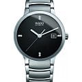 Rado Rado Centrix Automatic R30939703 Automatic R30939703 механические мужские часы черный циферблат, браслет сталь + высокотехнологичная керамика — вид спереди