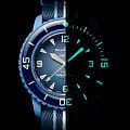 Swatch Swatch x Blancpain Atlantic ocean SO35A100 , наручные мужские часы фото под углом