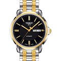 Tissot Tissot Automatics III T065.430.22.051.00 Automatics III T0654302205100 механические мужские часы черный циферблат, браслет сталь c pvd покрытием — вид спереди