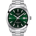 Tissot Tissot Gentleman Powermatic 80 Silicium T127.407.11.091.01 Gentleman T1274071109101 механические мужские часы зеленый циферблат, браслет нержавеющая сталь — вид спереди