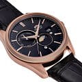 Orient Orient Sun & Moon RA-AK0309B механические мужские часы часы, крупный план черный циферблат