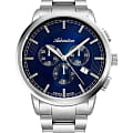 Adriatica Adriatica Chronographs A8307.5115CH  A8307.5115CH кварцевые мужские часы синий циферблат, браслет нержавеющая сталь — вид спереди