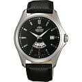 Orient Orient FN02005B (FFN02005B)  FFN02005B механические мужские часы черный циферблат, браслет кожа + текстиль — вид спереди
