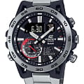 Casio Casio Edifice ECB-40D-1ADF (ECB-40D-1A) ECB ECB-40D-1A кварцевые мужские часы серый циферблат, браслет нержавеющая сталь — вид спереди