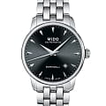 Mido Mido Baroncelli Gent M8600.4.18.1  M86004181 механические мужские часы черный циферблат, браслет нержавеющая сталь — вид спереди