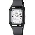 Casio Casio Collection LQ-142-7EDF (LQ-142-7E)  LQ-142-7EDF кварцевые женские часы белый циферблат, браслет пластик — вид спереди