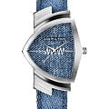 Hamilton Hamilton Ventura Quartz H24411941  H24411941 кварцевые мужские часы синий циферблат, браслет тканевый — вид спереди