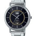 Casio Casio Collection MTP-B120D-1A  MTP-B120D-1A кварцевые мужские часы черный циферблат, браслет нержавеющая сталь — вид спереди