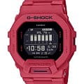 Casio Casio G-Shock GBD-200RD-4 G-SQUAD GBD-200RD-4 электронные мужские часы черный циферблат, браслет полимер — вид спереди