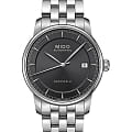 Mido Mido Baroncelli M8600.4.13.1  M86004131 механические мужские часы черный циферблат, браслет нержавеющая сталь — вид спереди