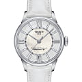 Tissot Tissot Chemin des Tourelles Powermatic 80 Lady T099.207.16.116.00 Chemin des Tourelles T0992071611600 механические женские часы белый циферблат, браслет кожаный — вид спереди