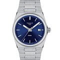 Tissot Tissot PRX 35 mm T137.210.11.041.00  T1372101104100 кварцевые женские часы  синий циферблат, браслет нержавеющая сталь — вид спереди