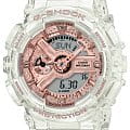 Casio Casio G-Shock GMA-S110SR-7A  GMA-S110SR-7A электронные женские часы розовый циферблат, браслет пластик — вид спереди
