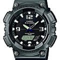Casio Casio Illuminator AQ-S810W-1A4  AQ-S810W-1A4 кварцевые мужские часы черный циферблат, браслет пластик — вид спереди