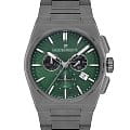 Jacques Philippe Jacques Philippe Aurora JPQGC4183X7  JPQGC4183X7 кварцевые мужские часы зеленый циферблат, браслет нержавеющая сталь с ip-покрытием — вид спереди