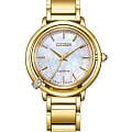 Citizen Citizen Citizen L EM1092-64D  EM1092-64D кварцевые женские часы перламутровый циферблат, браслет нержавеющая сталь с ip-покрытием — вид спереди