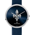 Jacques Lemans Jacques Lemans  Design Collection 1-2092D  1-2092D кварцевые женские часы синий циферблат, браслет кожаный — вид спереди