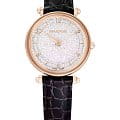 Swarovski Swarovski Crystalline Wonder 5653359  5653359 кварцевые женские часы серебристый циферблат, браслет кожаный — вид спереди
