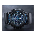 Casio Casio G-Shock GA-100CB-1ADR (GA-100CB-1A) электронные мужские часы часы крупный план голубой циферблата