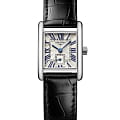 Longines Longines DolceVita L5.200.4.71.2  L52004712 кварцевые женские часы серебристый циферблат, браслет кожаный — вид спереди
