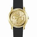 Guess Guess Trend GW0860L1  GW0860L1 кварцевые женские часы золотой циферблат, браслет силикон — вид спереди