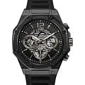 Guess Guess  Sport Steel  GW0263G4  GW0263G4 кварцевые мужские часы черный циферблат, браслет силикон — вид спереди