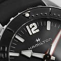 Hamilton Hamilton Khaki Navy Frogman Auto H77825330 мужские часы черный циферблат на запястье