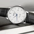 Mido Mido Baroncelli Heritage Gent M027.407.16.010.00 механические мужские часы часы крупный план белый циферблата