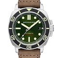 Spinnaker Spinnaker Hull Diver SP-5088-03  SP-5088-03 механические мужские часы зеленый циферблат, браслет кожаный — вид спереди