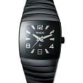 Rado Rado Sintra R13615152  R13615152 кварцевые мужские часы черный циферблат, браслет керамика — вид спереди